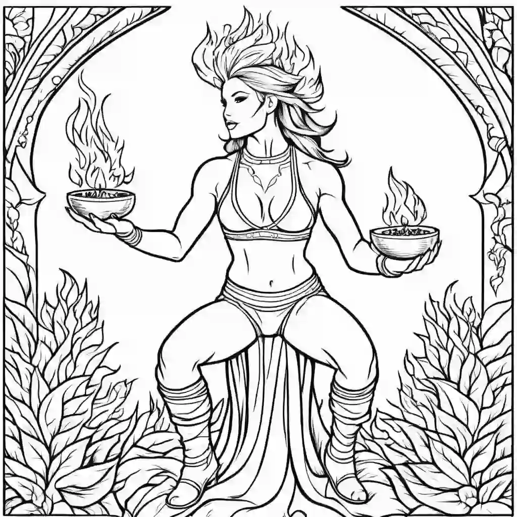 Fire Eater coloring pages